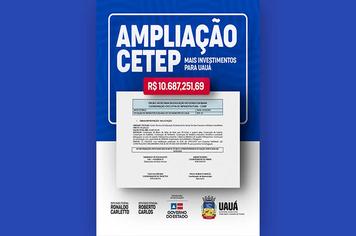 Prefeitura de Uauá, anuncia investimentos para o CETEP